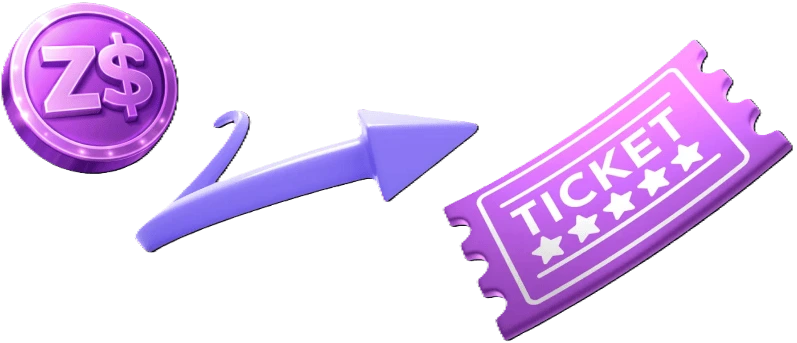 Exchange Zulti dollars for tickets into open draws
